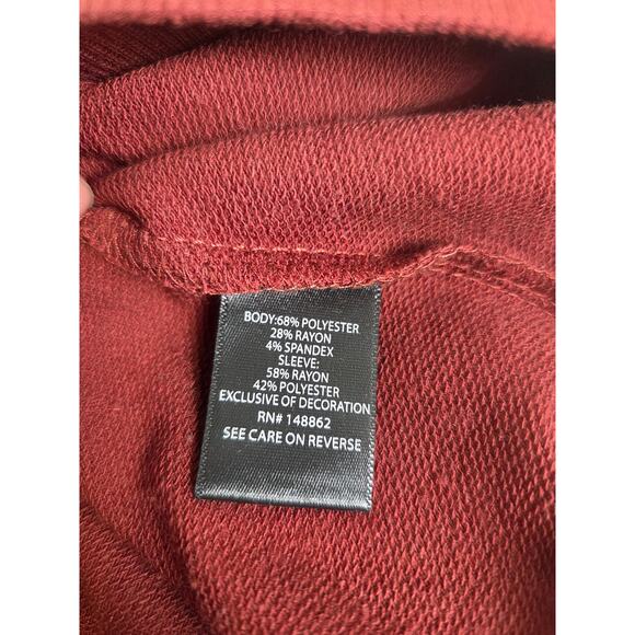 Torrid Burnt Orange Top Eyelet Lace Size 0/12 Elastic Waist - Picture 4 of 6